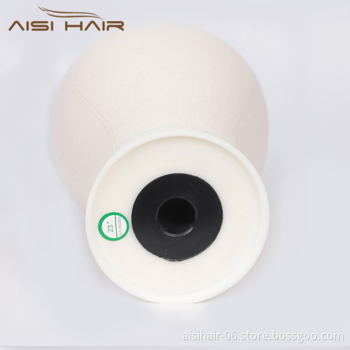 Aisi Hair Poly Canvas Block Head Mannequin Head Wig Stand For Styling Display Making Wigs With Table Clamp Pins Wig Making Tools